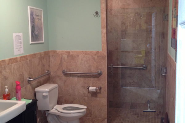 1 of our 2 bathrooms! All done up!